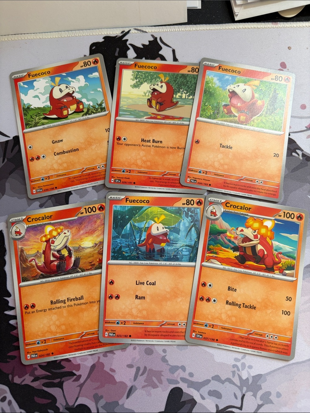 Fuecoco & Crocalor Collection Lot | 6 Pokémon Cards | ✨5/$25✨